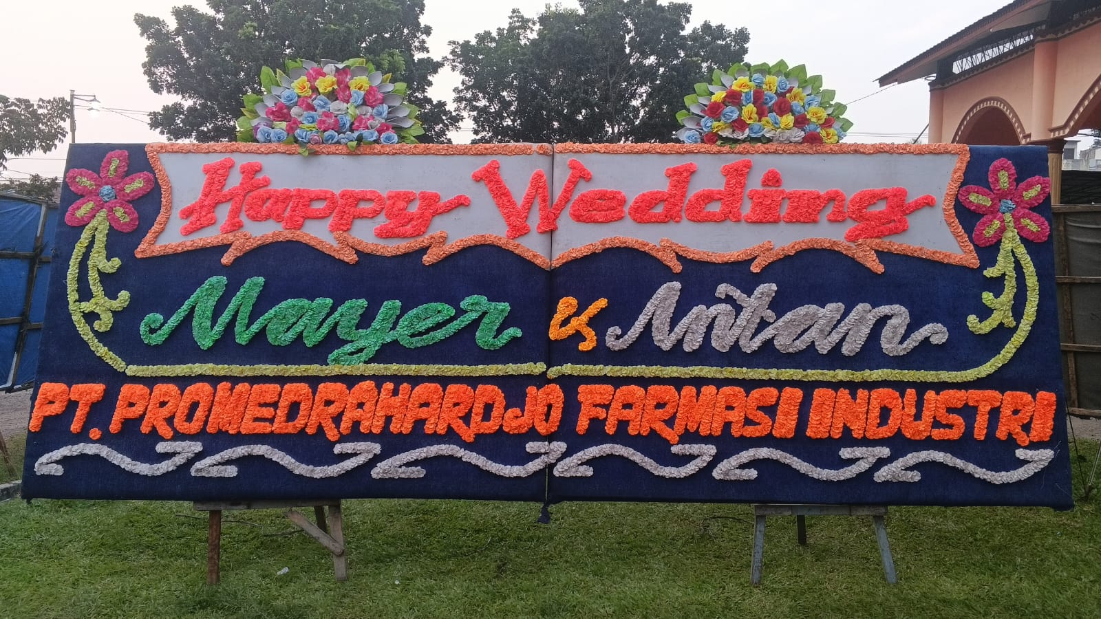 Papan Bunga Happy Wedding Special Edition