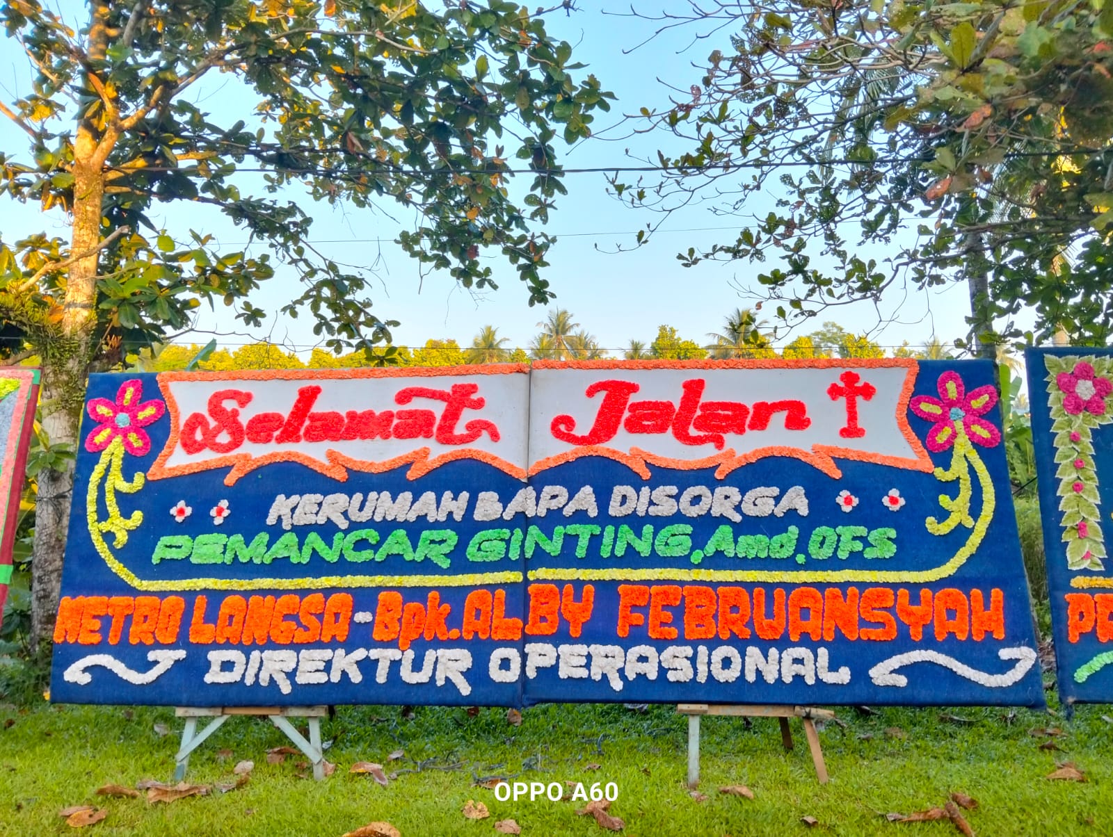 Papan Bunga Selamat Jalan Model Elegan