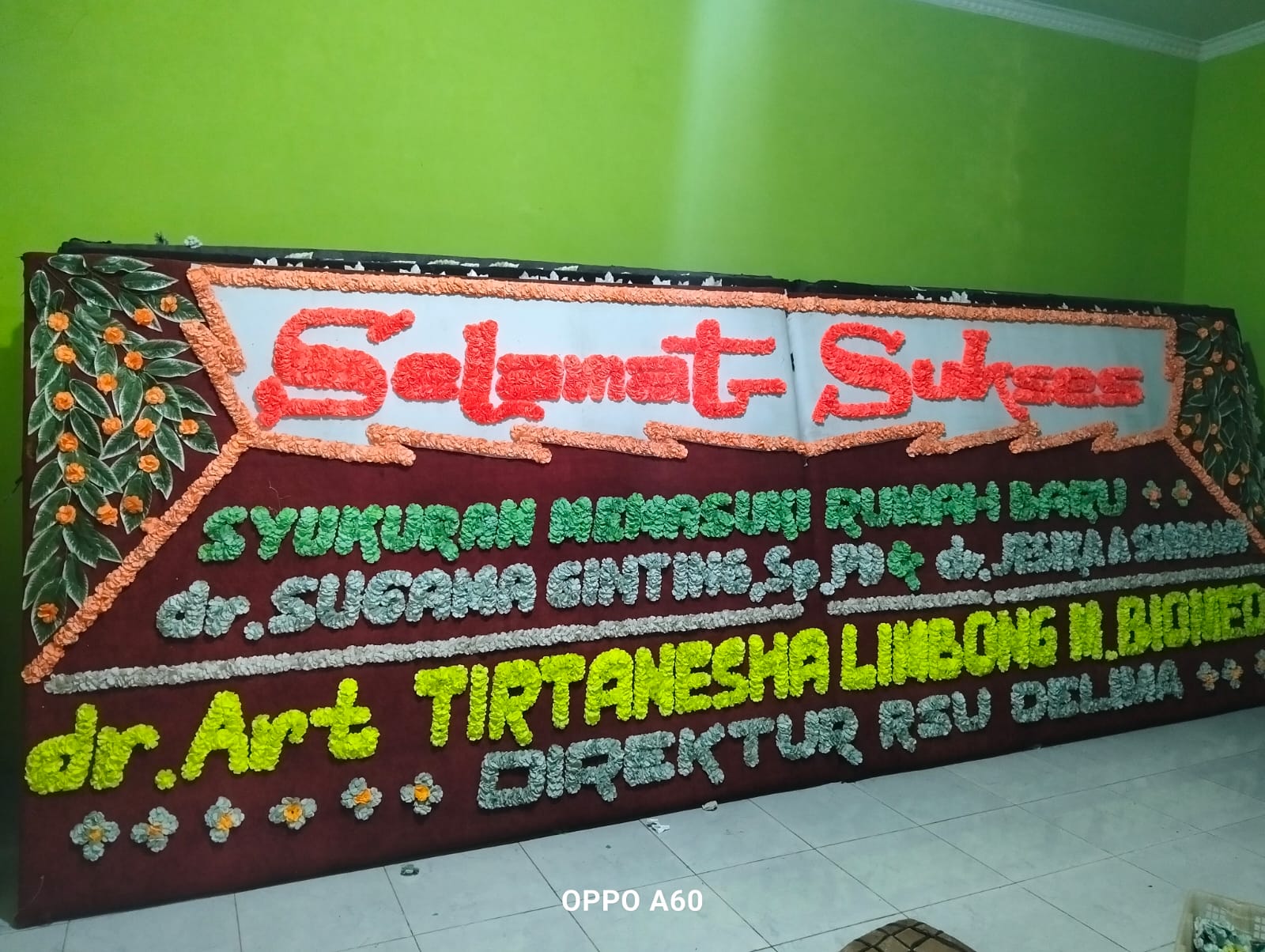 Papan Bunga Selamat & Sukses Medan