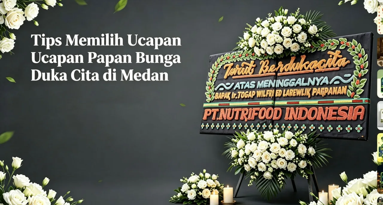 Tips Memilih Ucapan Papan Bunga Duka Cita di Medan